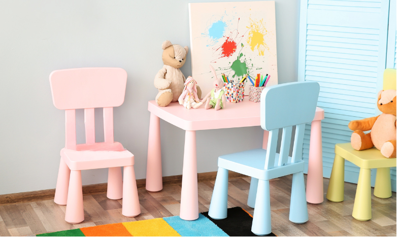 Opgeruimde kinderkamer